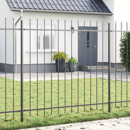 Recinzione per Giardino 3 pcs Grigio 5,1 x 1,5 m