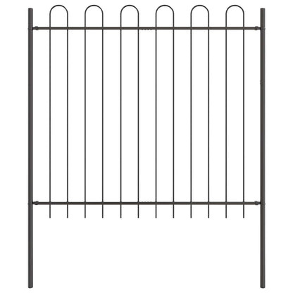 Recinzione per Giardino 3 pcs Grigio 5,1 x 1,5 m