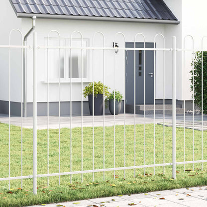 Recinzione per Giardino 4 pcs Bianco 6,8 x 1 m