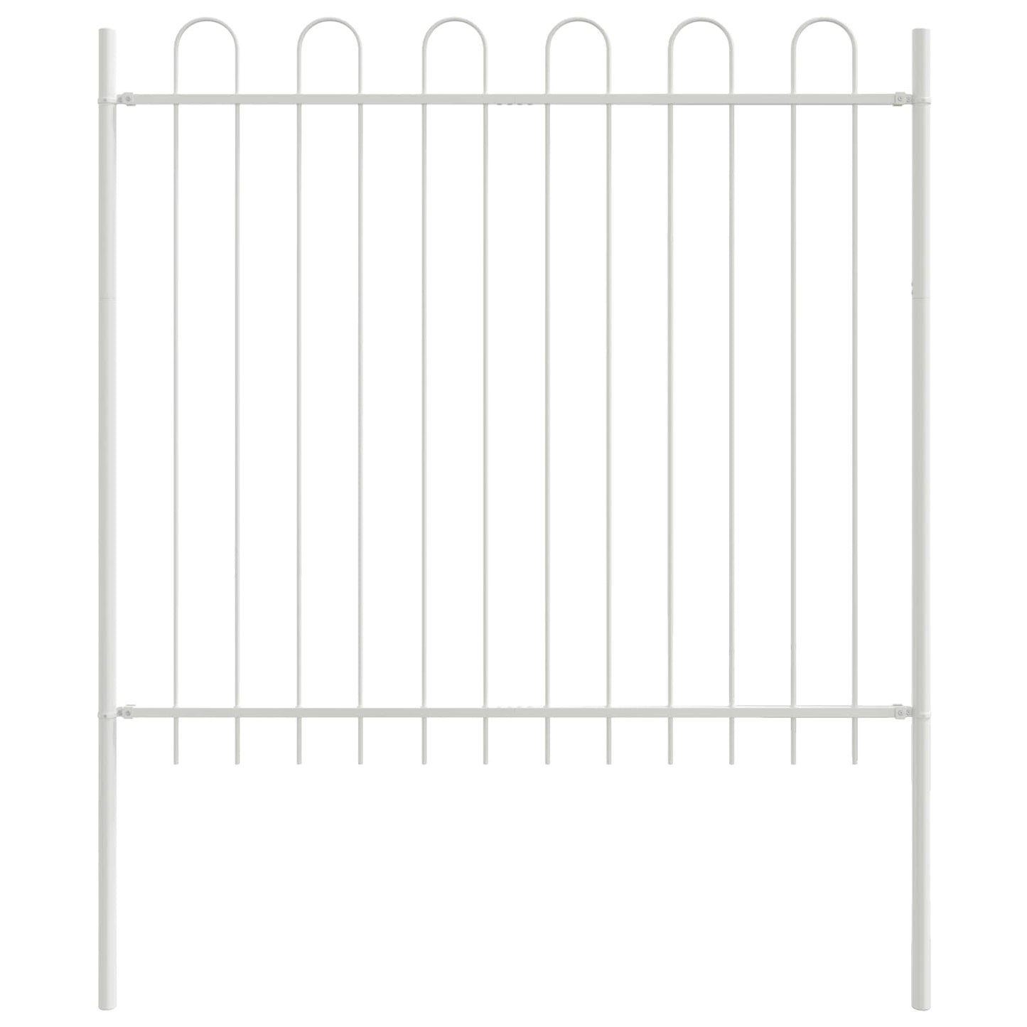 Recinzione per Giardino 4 pcs Bianco 6,8 x 1 m