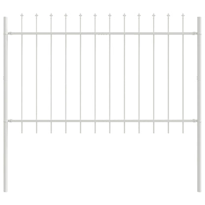 Recinzione per Giardino 5 pcs Bianco 8,5 x 0,8 m