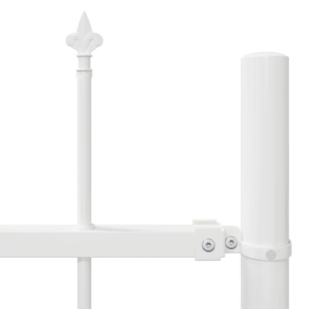 Recinzione per Giardino 5 pcs Bianco 8,5 x 1,2 m