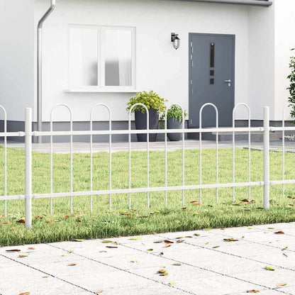 Recinzione per Giardino 5 pcs Bianco 8,5 x 0,6 m