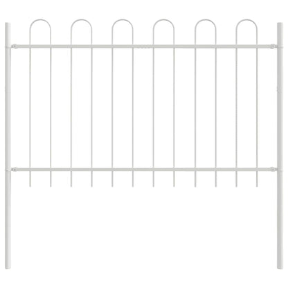 Recinzione per Giardino 5 pcs Bianco 8,5 x 0,8 m