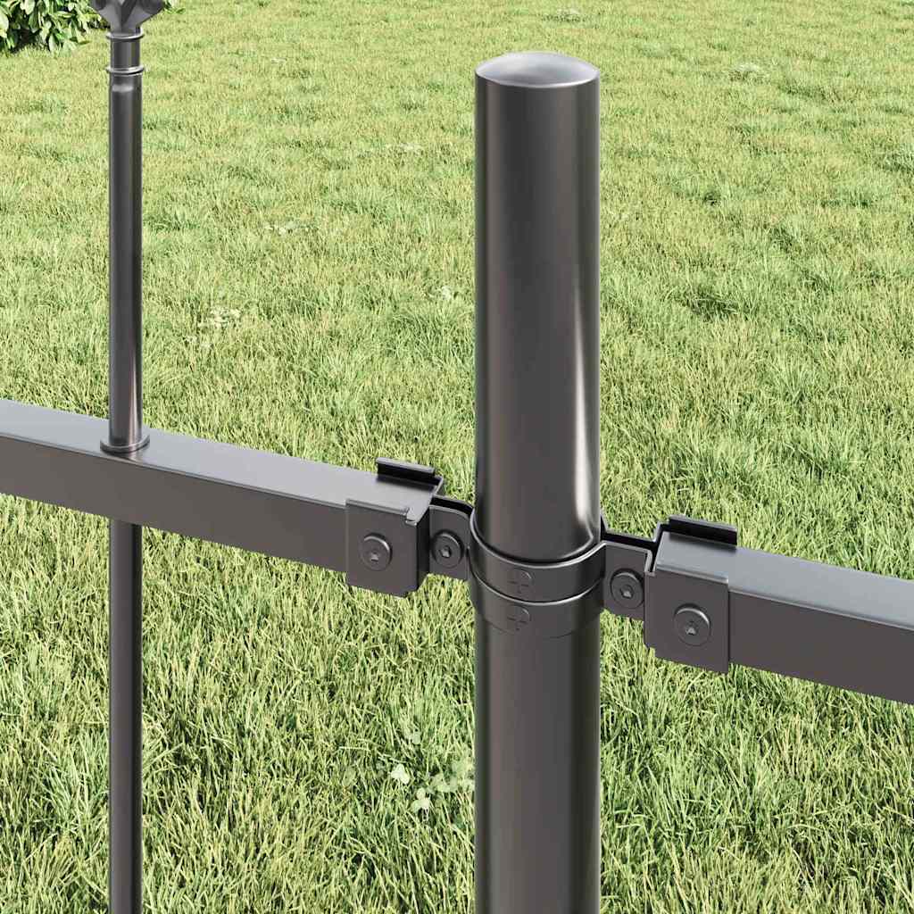 Recinzione per Giardino 6 pcs Grigio 10,2 x 1 m