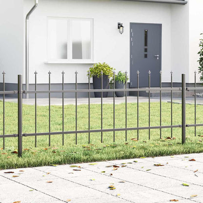Recinzione per Giardino 7 pcs Grigio 11,9 x 0,6 m