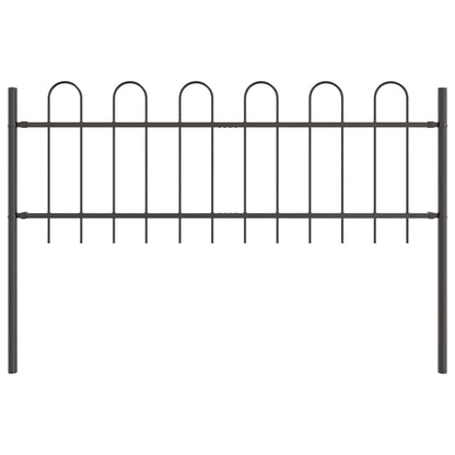 Recinzione per Giardino 7 pcs Grigio 11,9 x 0,6 m