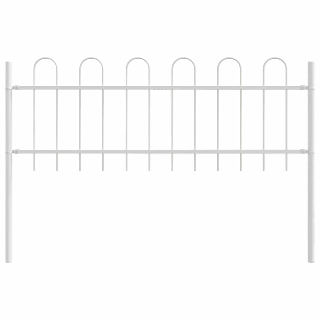 Recinzione per Giardino 7 pcs Bianco 11,9 x 0,6 m