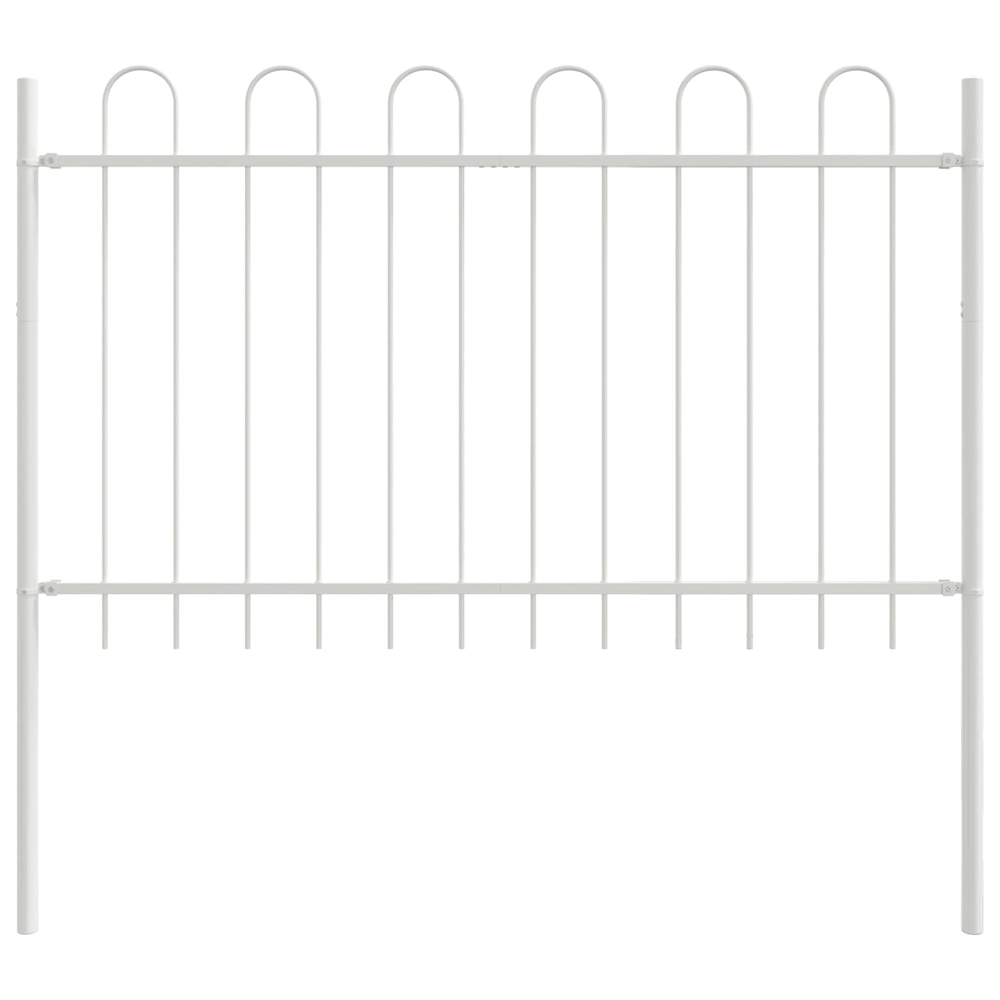 Recinzione per Giardino 7 pcs Bianco 11,9 x 0,8 m