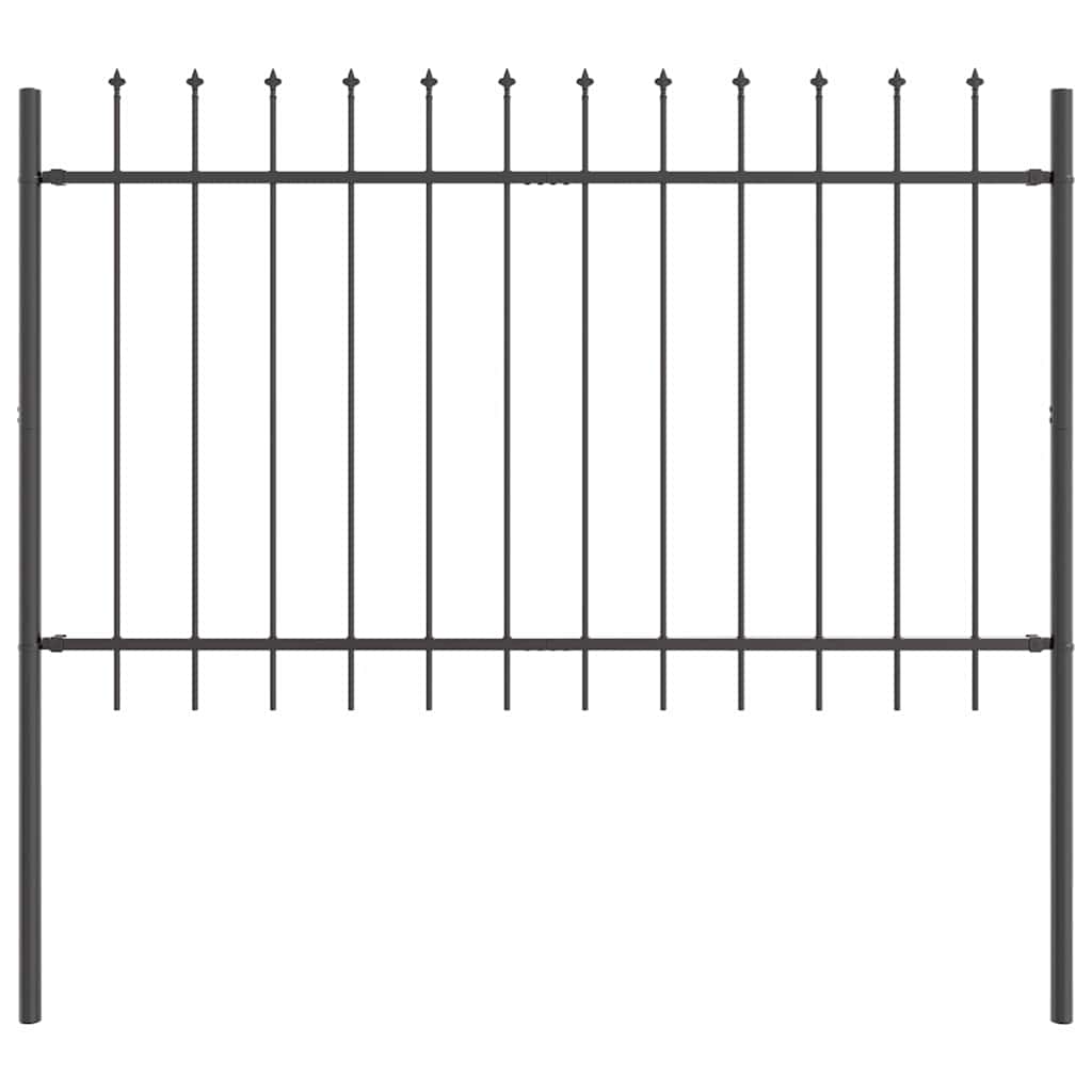 Recinzione per Giardino 8 pcs Grigio 13,6 x 1 m