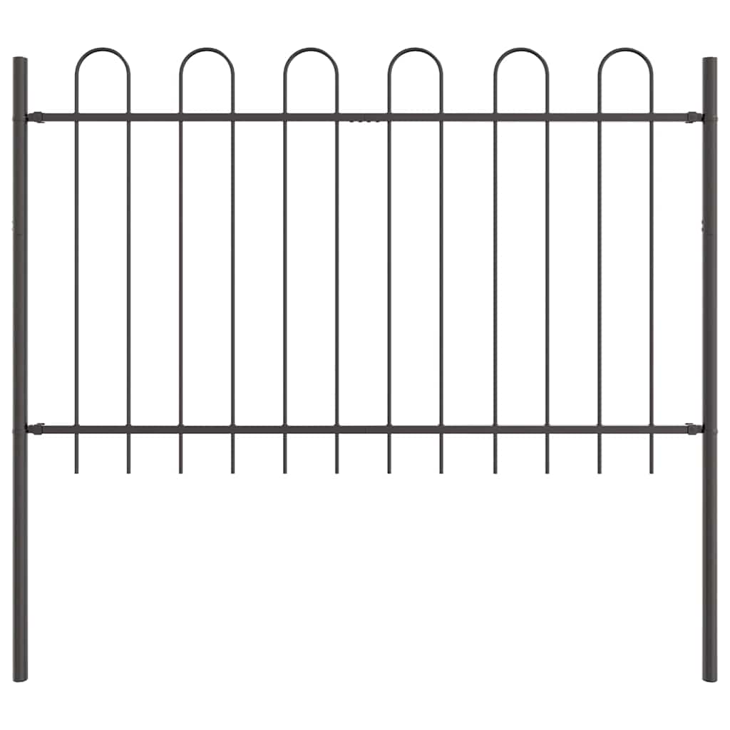 Recinzione per Giardino 8 pcs Grigio 13,6 x 1 m