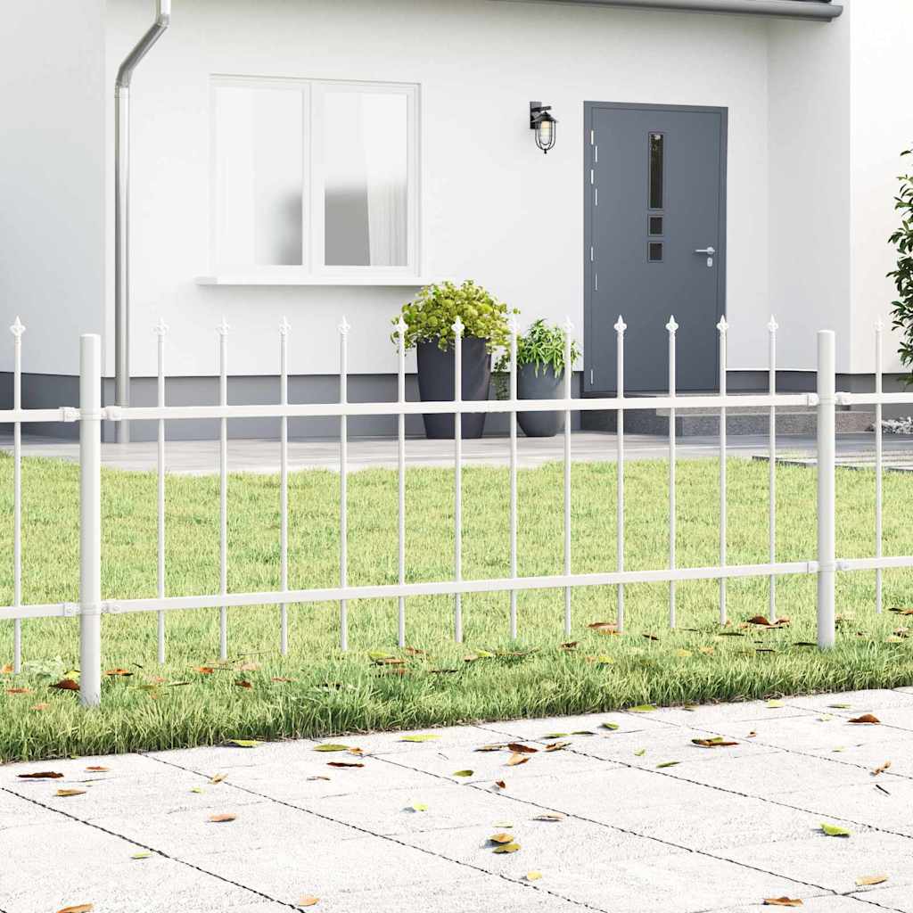 Recinzione per Giardino 8 pcs Bianco 13,6 x 0,6 m