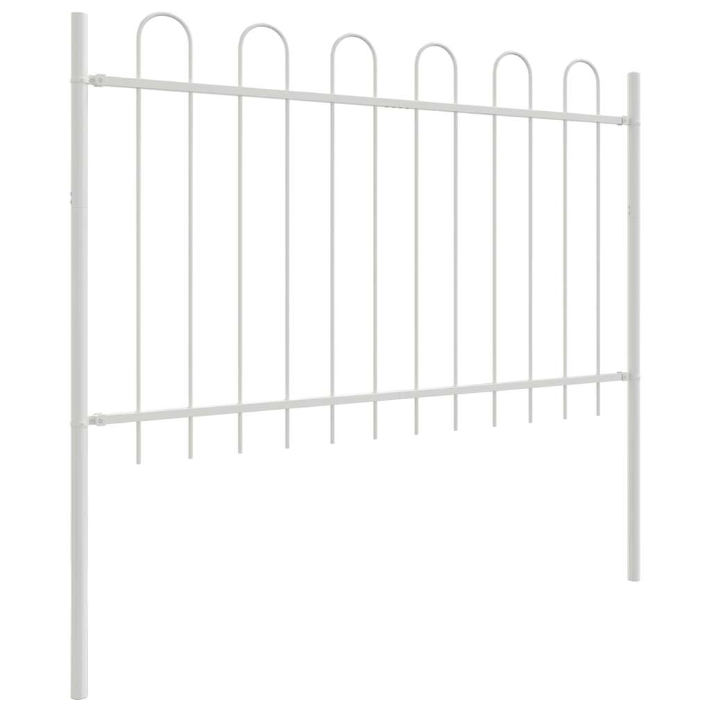 Recinzione per Giardino 8 pcs Bianco 13,6 x 0,8 m