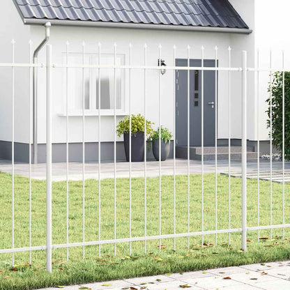 Recinzione per Giardino 9 pcs Bianco 15,3 x 1,5 m
