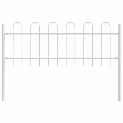Recinzione per Giardino 9 pcs Bianco 15,3 x 0,6 m