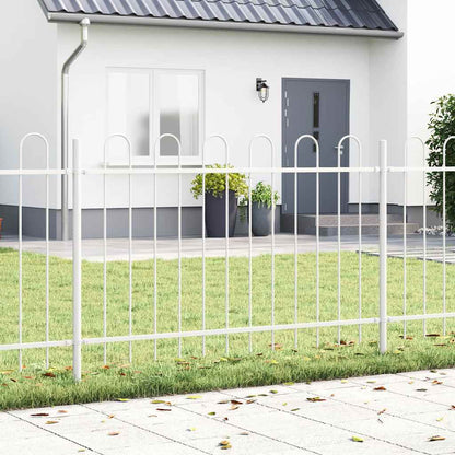Recinzione per Giardino 9 pcs Bianco 15,3 x 0,8 m