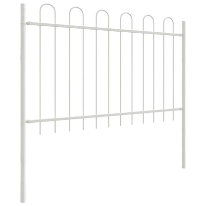 Recinzione per Giardino 9 pcs Bianco 15,3 x 1 m