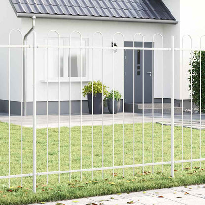Recinzione per Giardino 9 pcs Bianco 15,3 x 1,5 m