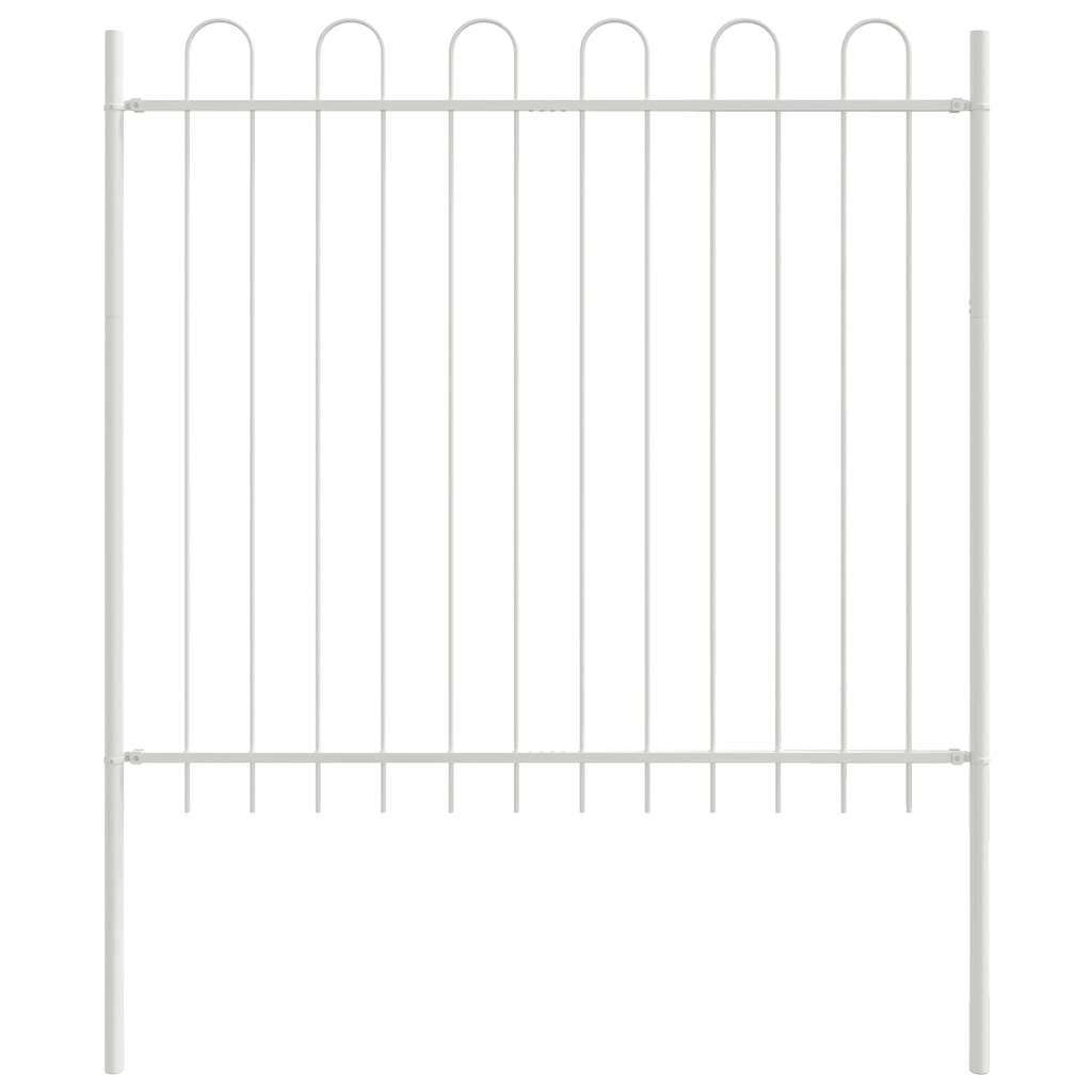 Recinzione per Giardino 9 pcs Bianco 15,3 x 1,5 m