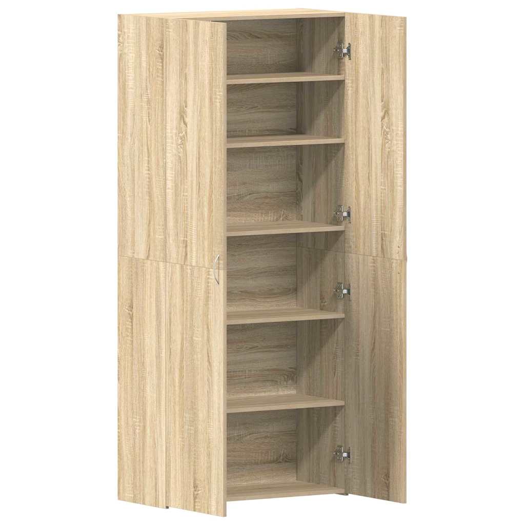 Mobile per scarpe Marrone 80 x 35.5 x 180 cm Legno multistrato