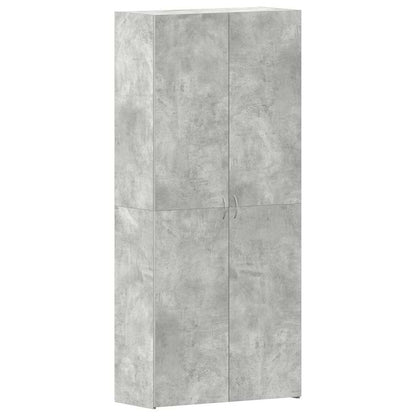 Mobile per scarpe Grigio 80 x 35.5 x 180 cm Legno multistrato