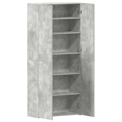 Mobile per scarpe Grigio 80 x 35.5 x 180 cm Legno multistrato