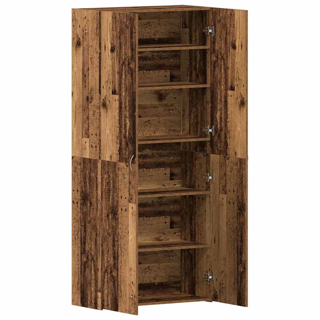 Mobile per scarpe Marrone 80 x 35.5 x 180 cm Legno multistrato
