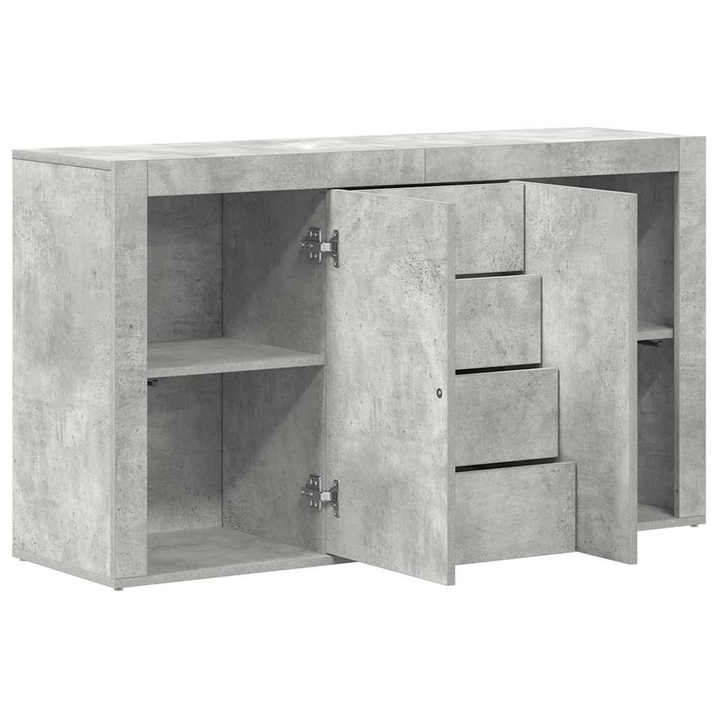 Credenza Grigio cemento 120 x 36 x 69 cm Legno multistrato