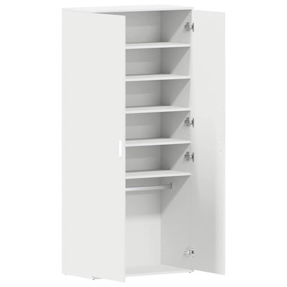 Mobile per scarpe Bianco 80 x 39 x 178 cm Legno multistrato