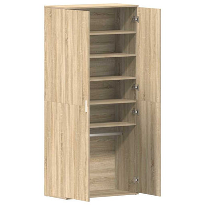 Mobile per scarpe con porta Rovere Sonoma 80 x 39 x 178 cm