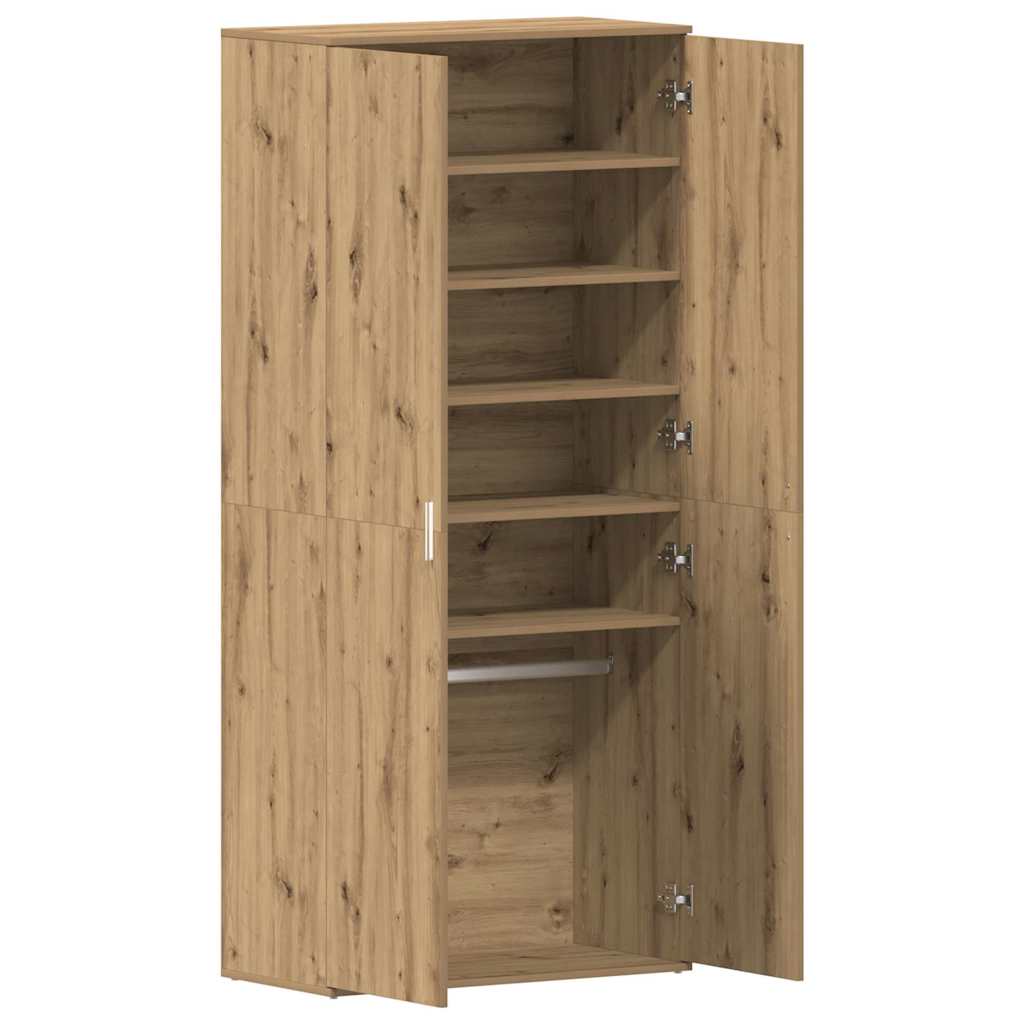 Mobile per scarpe con porta Rovere artigianale 80 x 39 x 178 cm