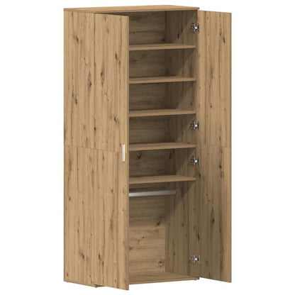 Mobile per scarpe con porta Rovere artigianale 80 x 39 x 178 cm