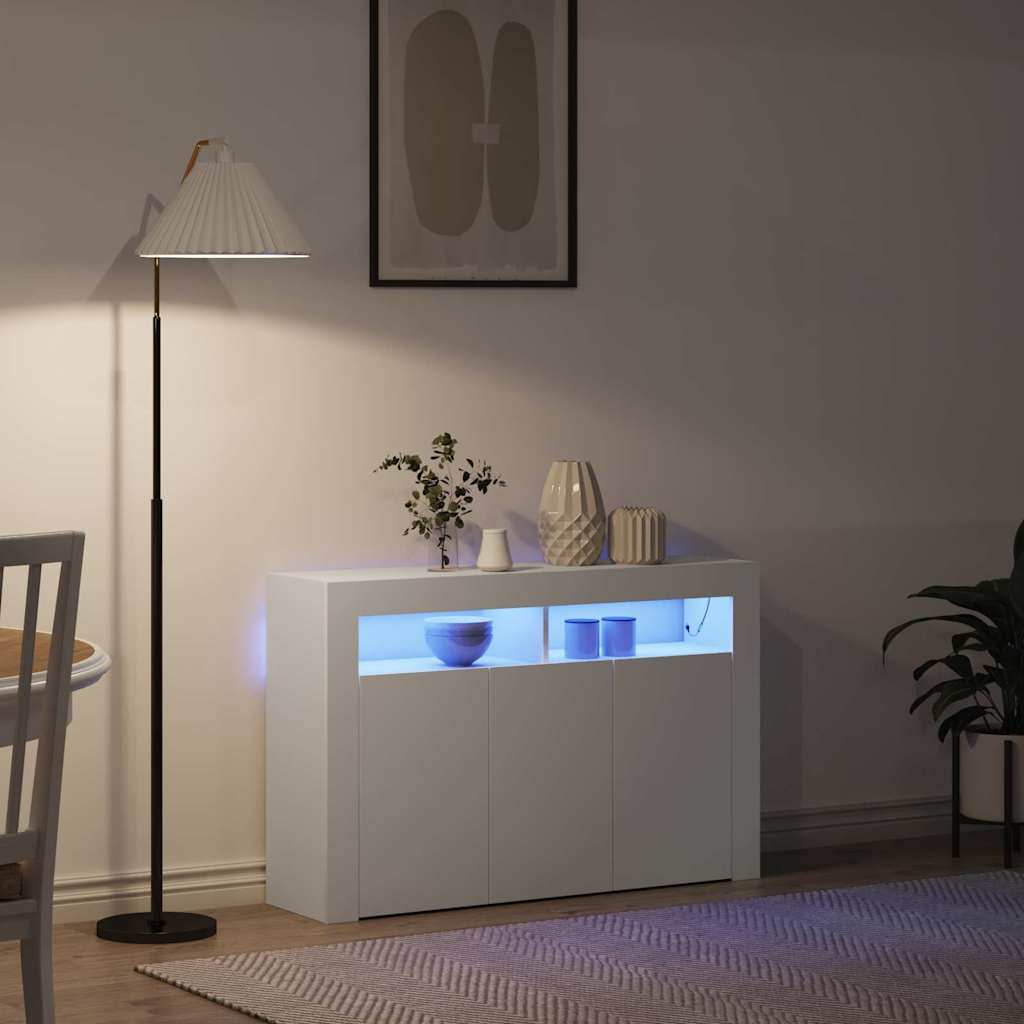 Credenza Bianco 116 x 30 x 75 cm Legno multistrato