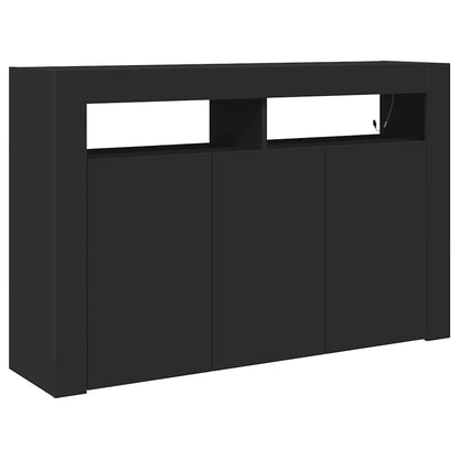 Credenza Nero 116 x 30 x 75 cm Legno multistrato