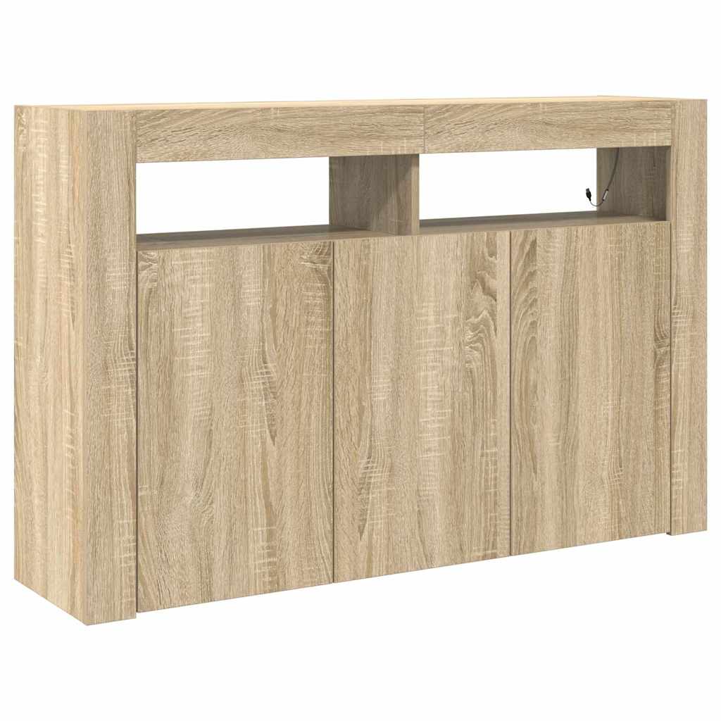 Credenza Rovere Sonoma 116 x 30 x 75 cm Legno multistrato