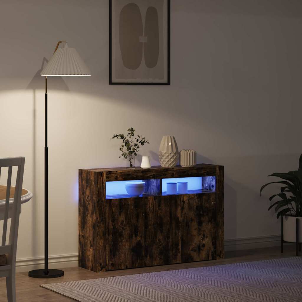 Credenza Rovere fumÃ© 116 x 30 x 75 cm Legno multistrato