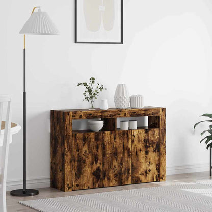 Credenza Rovere fumÃ© 116 x 30 x 75 cm Legno multistrato