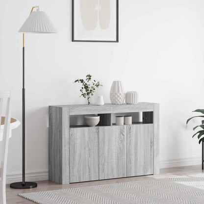 Credenza Grigio Sonoma 116 x 30 x 75 cm Legno multistrato