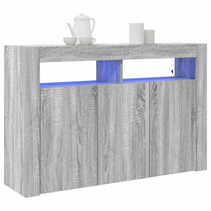 Credenza Grigio Sonoma 116 x 30 x 75 cm Legno multistrato