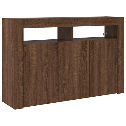 Credenza Rovere Marrone 116 x 30 x 75 cm Legno multistrato