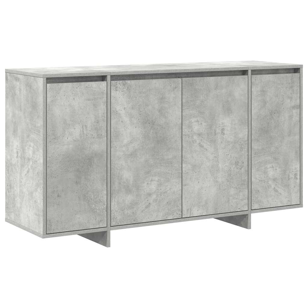 Credenza Grigio cemento 135 x 41 x 75 cm Legno multistrato