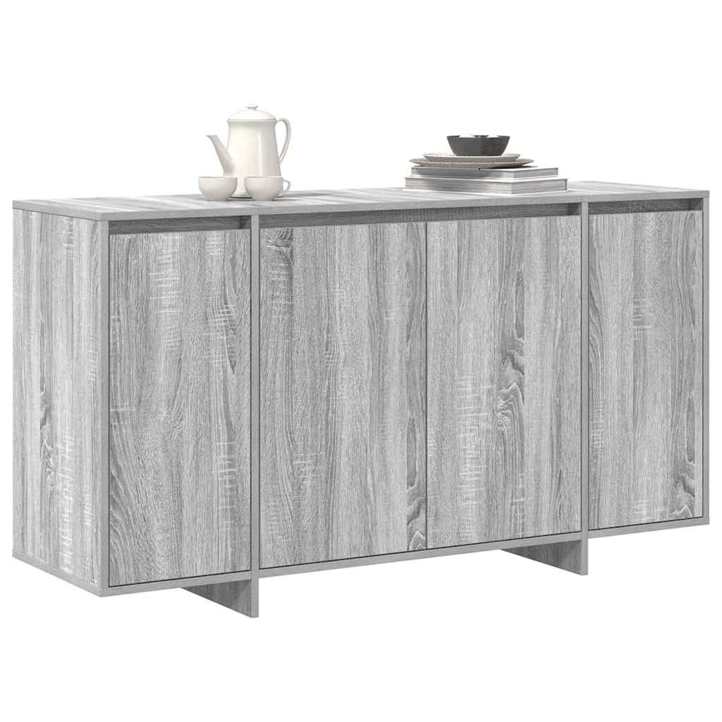 Credenza Grigio Sonoma 135 x 41 x 75 cm Legno multistrato