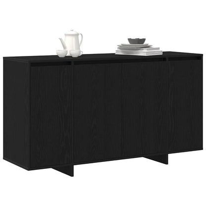 Credenza Rovere Nero 135 x 41 x 75 cm Legno multistrato