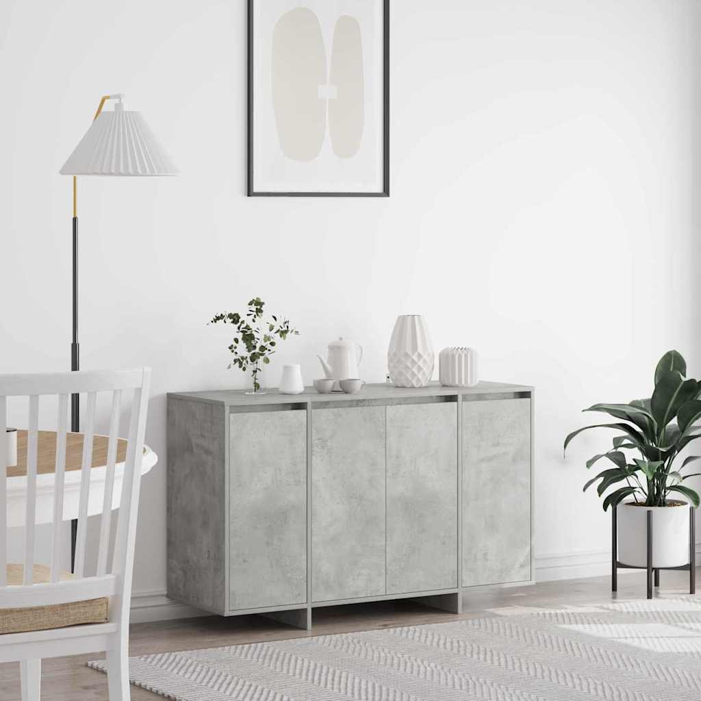 Credenza Grigio cemento 120 x 41 x 75 cm Legno multistrato