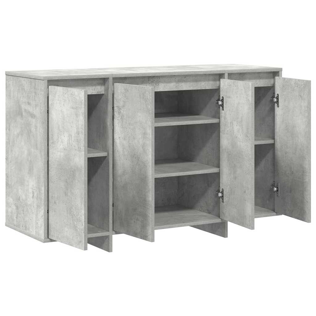 Credenza Grigio cemento 120 x 41 x 75 cm Legno multistrato