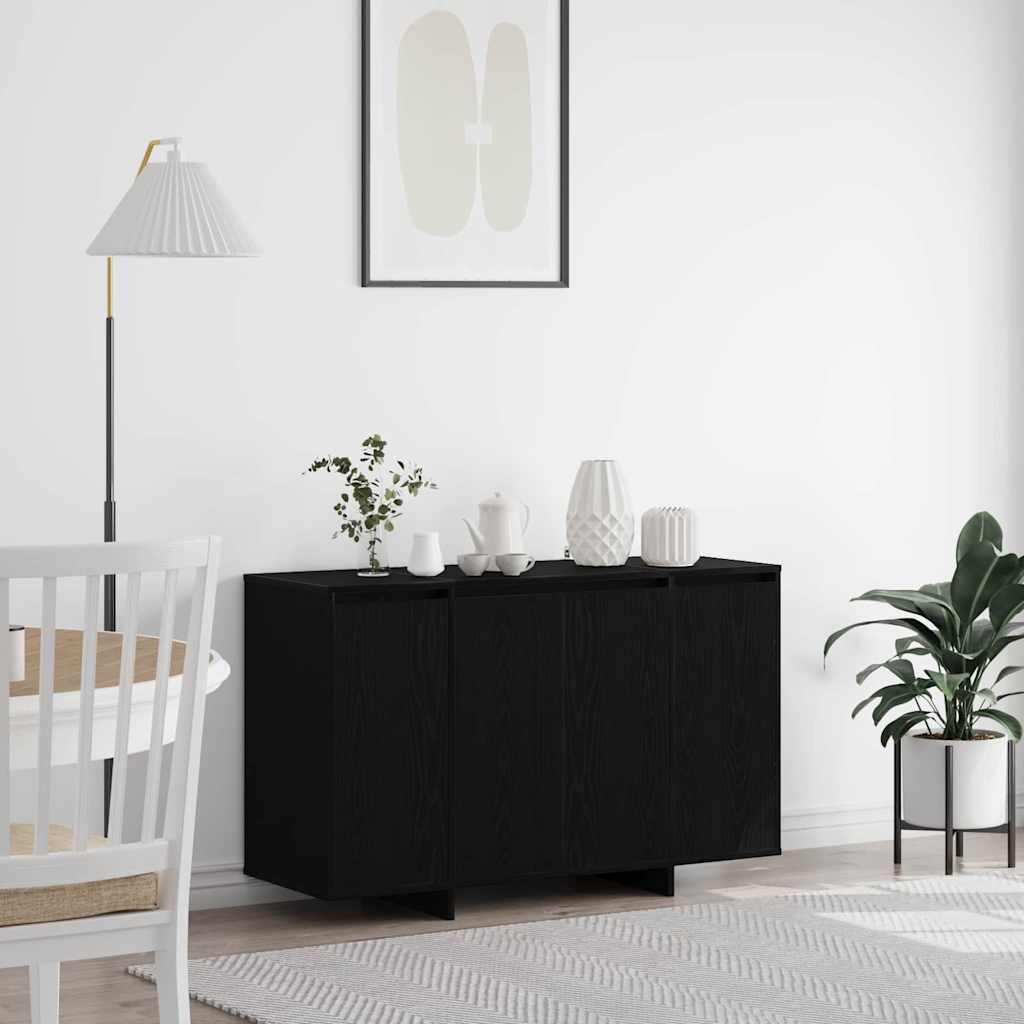 Credenza Rovere nero 120 x 41 x 75 cm Legno multistrato