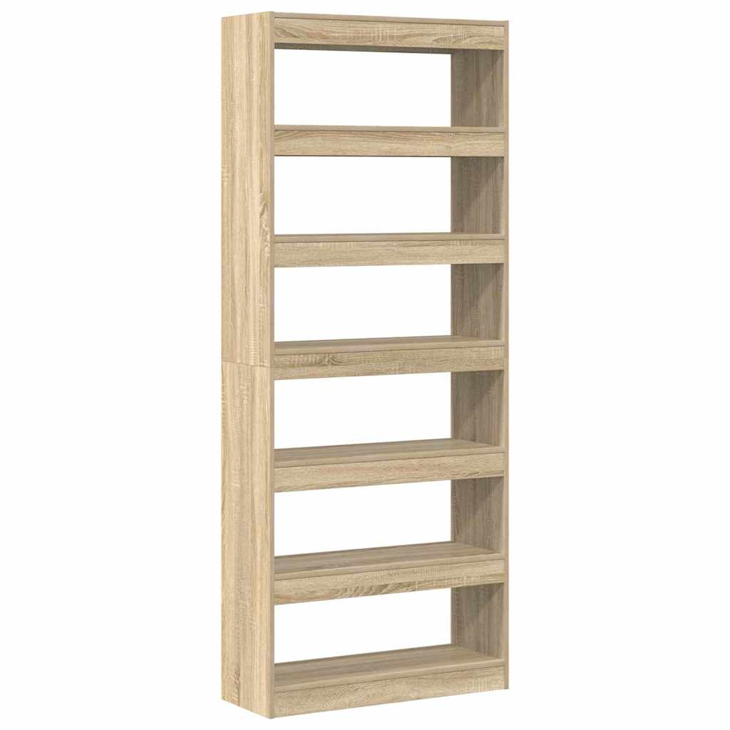 Armadio per Libri Rovere Sonoma 80 x 30 x 198 cm