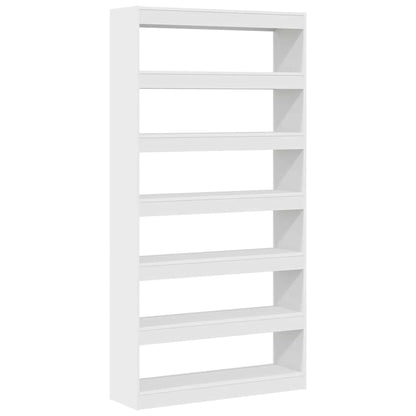 Armadio per Libri Bianco 100 x 30 x 198 cm Legno multistrato
