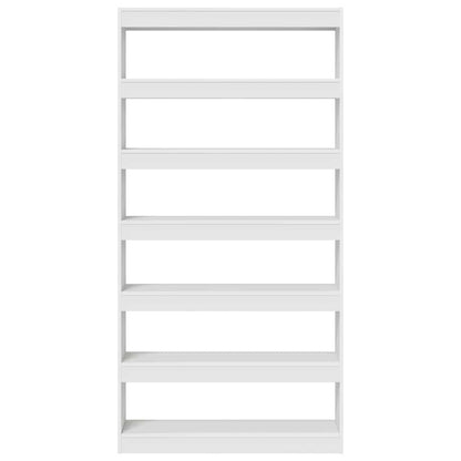 Armadio per Libri Bianco 100 x 30 x 198 cm Legno multistrato