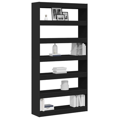 Armadio per Libri Nero 100 x 30 x 198 cm Legno multistrato